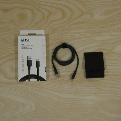 80W USB-A to Micro USB braided cable with mobile stand V8 CB 1054- live.jpg