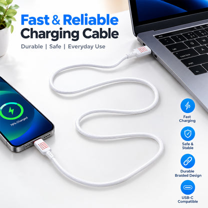 30W USB-A to Type-C braided charging and data cable TC Cb 1057- 03.jpg