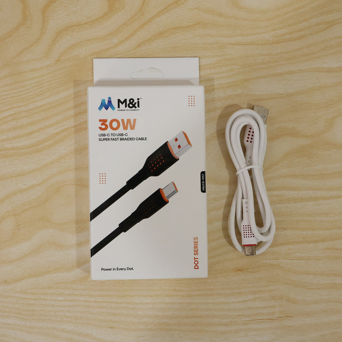 30W USB-A to Type-C braided charging and data cable TC Cb 1057- live.jpg