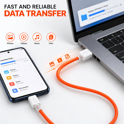80W USB-A to USB-C charging and data cable TC Cb 1060- 07.jpg