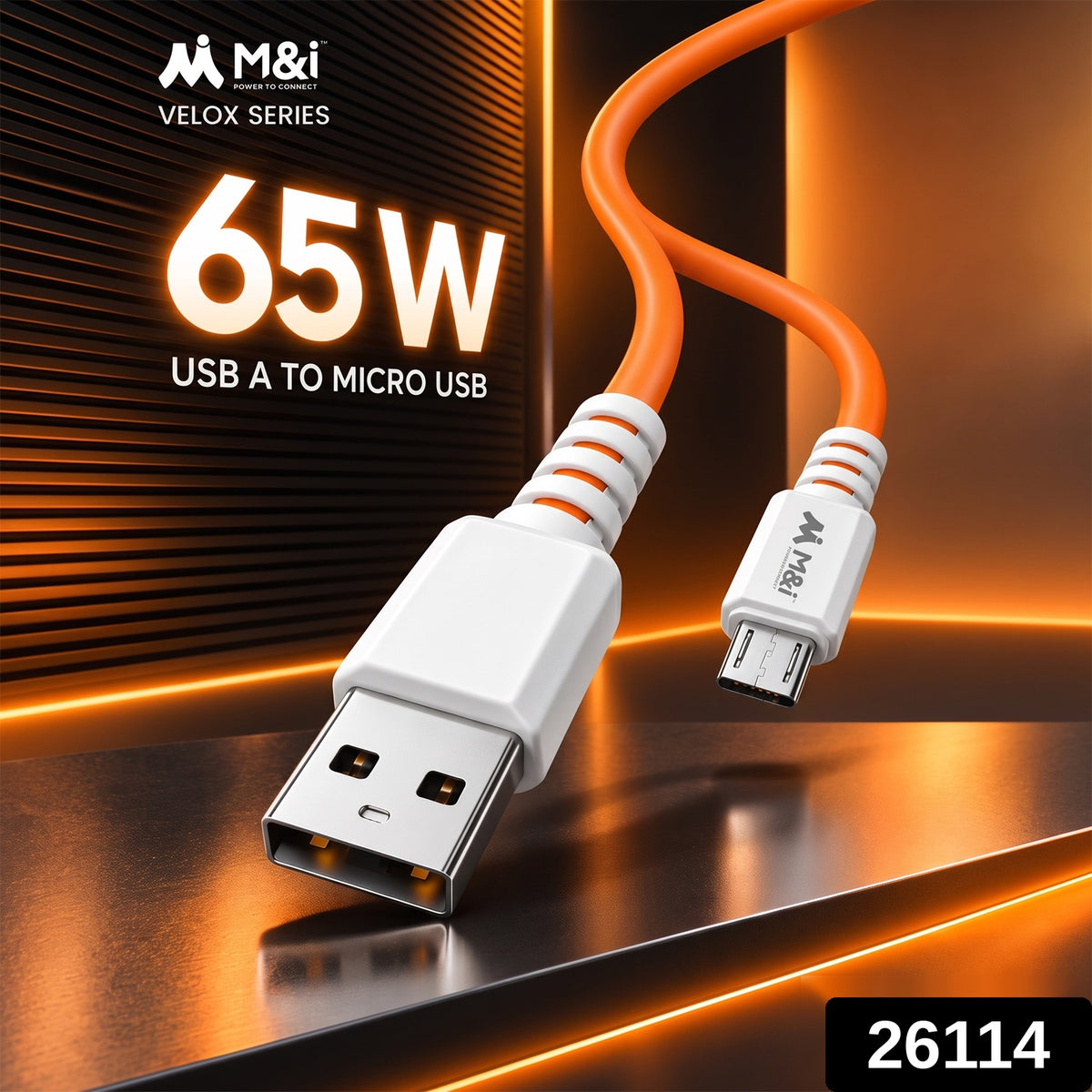 65W USB-A to Micro USB V8 charging cable velox_cable_26114.jpg