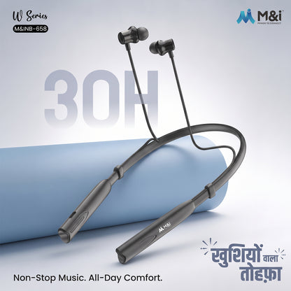 Wireless neckband earphones with 30 hours playtime Nb 658- 02.jpg