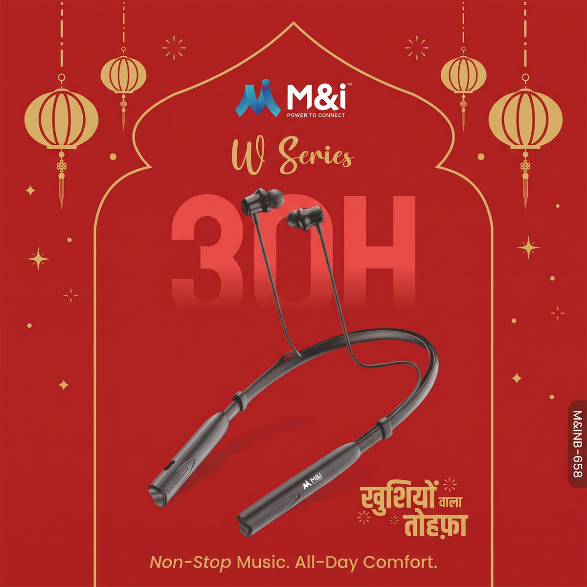 Wireless neckband earphones with 30 hours playtime Nb 658- 07.jpg