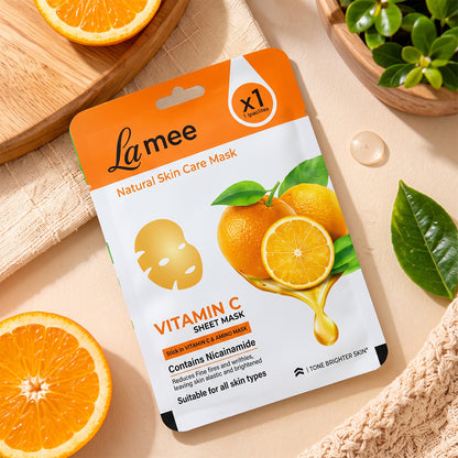 Vitamin C facial sheet mask 01