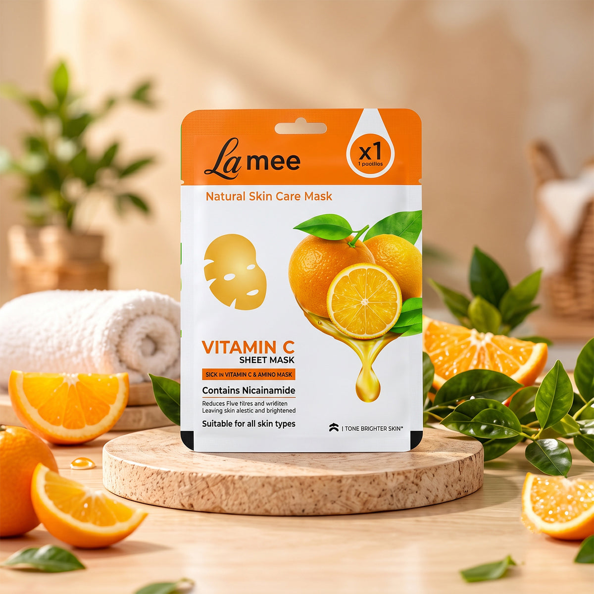 Vitamin C facial sheet mask 03