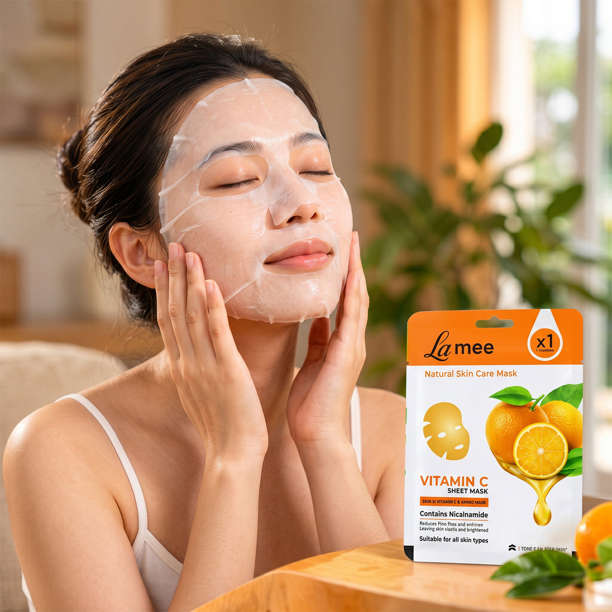 Vitamin C facial sheet mask 06