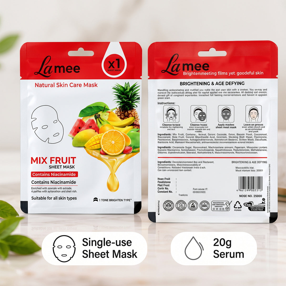 Mix fruit facial sheet mask 02