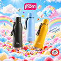 Insulated Stainless Steel Water Bottle with Flip Lid (1 Pc, 900 ML, Mix Color)