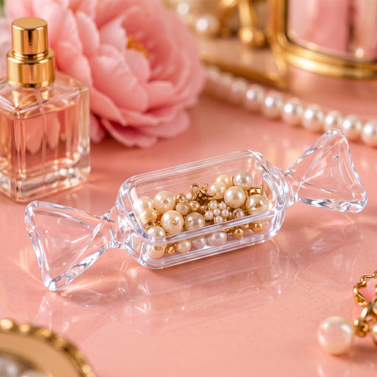 Transparent candy shape jewellery holder 01