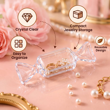 Transparent candy shape jewellery holder 06