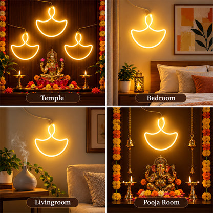 Diya Shape LED Hanging Light