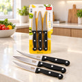 Stainless Steel Kitchen Knife Set with Riveted Handles for Food Preparation - Apex(3 Pc Set)