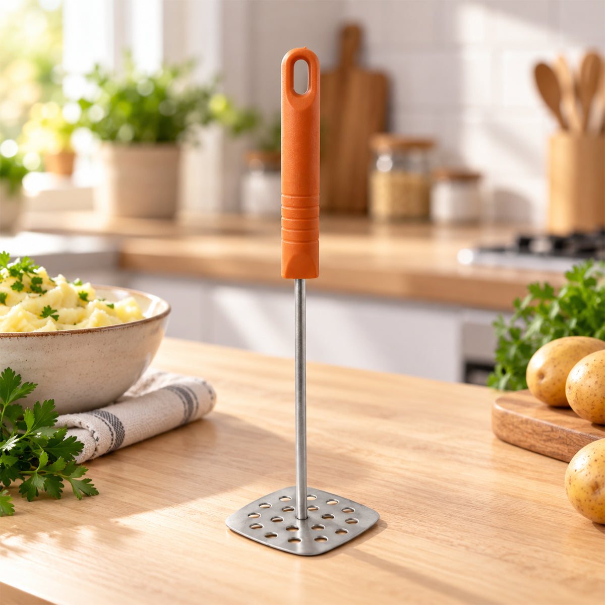 Masher plastic handle detail