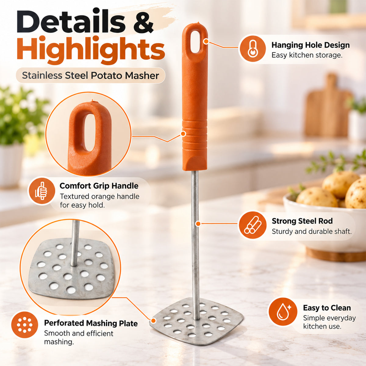 Pav bhaji vegetable masher kitchen