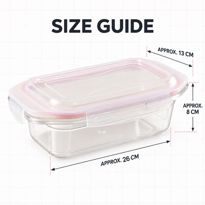 Plastic airtight food storage container - dimensions