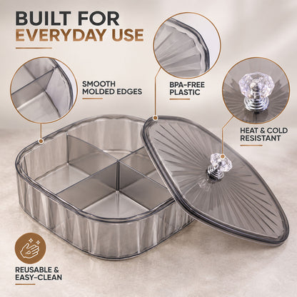 Four compartment dry fruit storage box - construction details