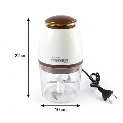 Electric vegetable chopper - dimensions