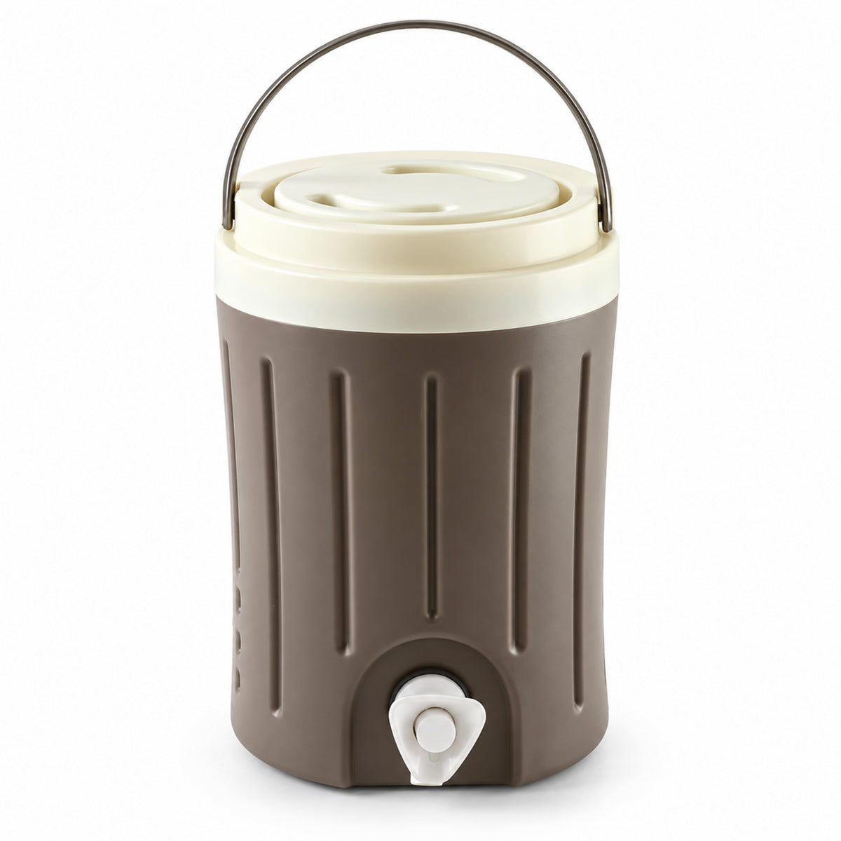 Water jug with dispensing tap and carry handle - view 05