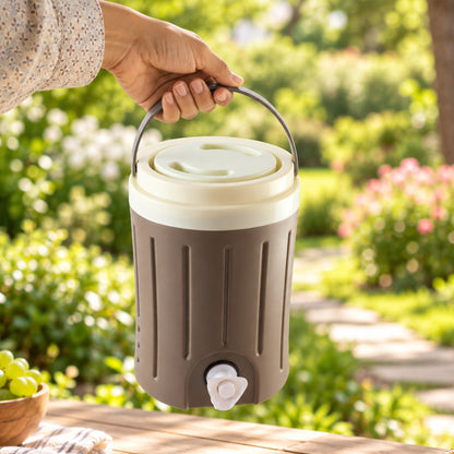 Water jug with dispensing tap and carry handle - view 08