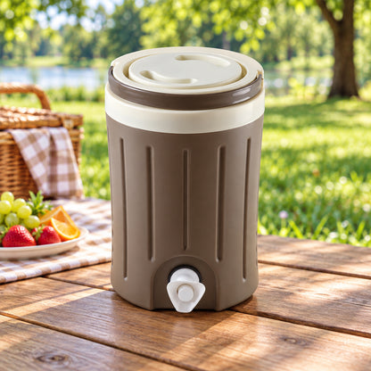 Water jug with dispensing tap and carry handle - view 09