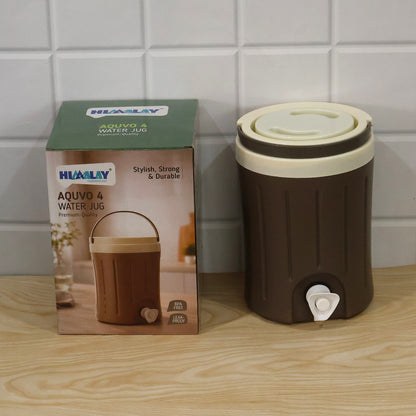 Water jug with dispensing tap and carry handle - actual product