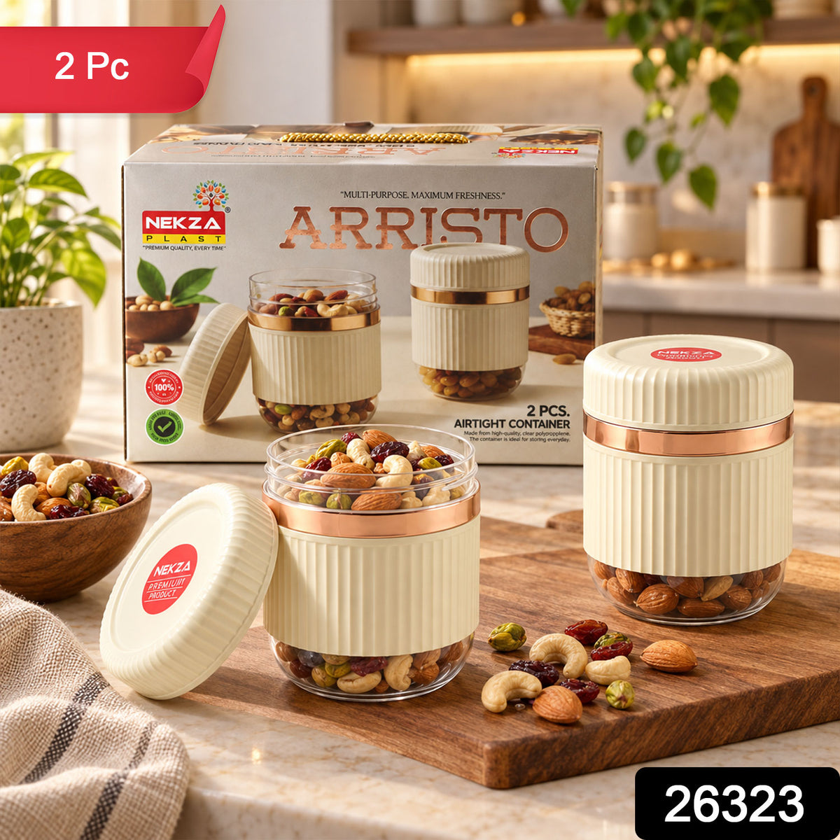 Dry fruit containers pack 2pc
