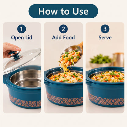 Nekza Crystal casserole, 3500 ML, product view 3