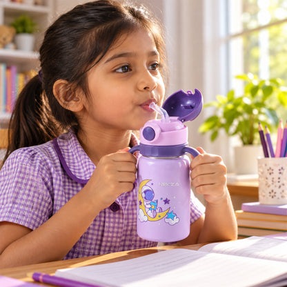 Kids stainless steel sipper bottle 02