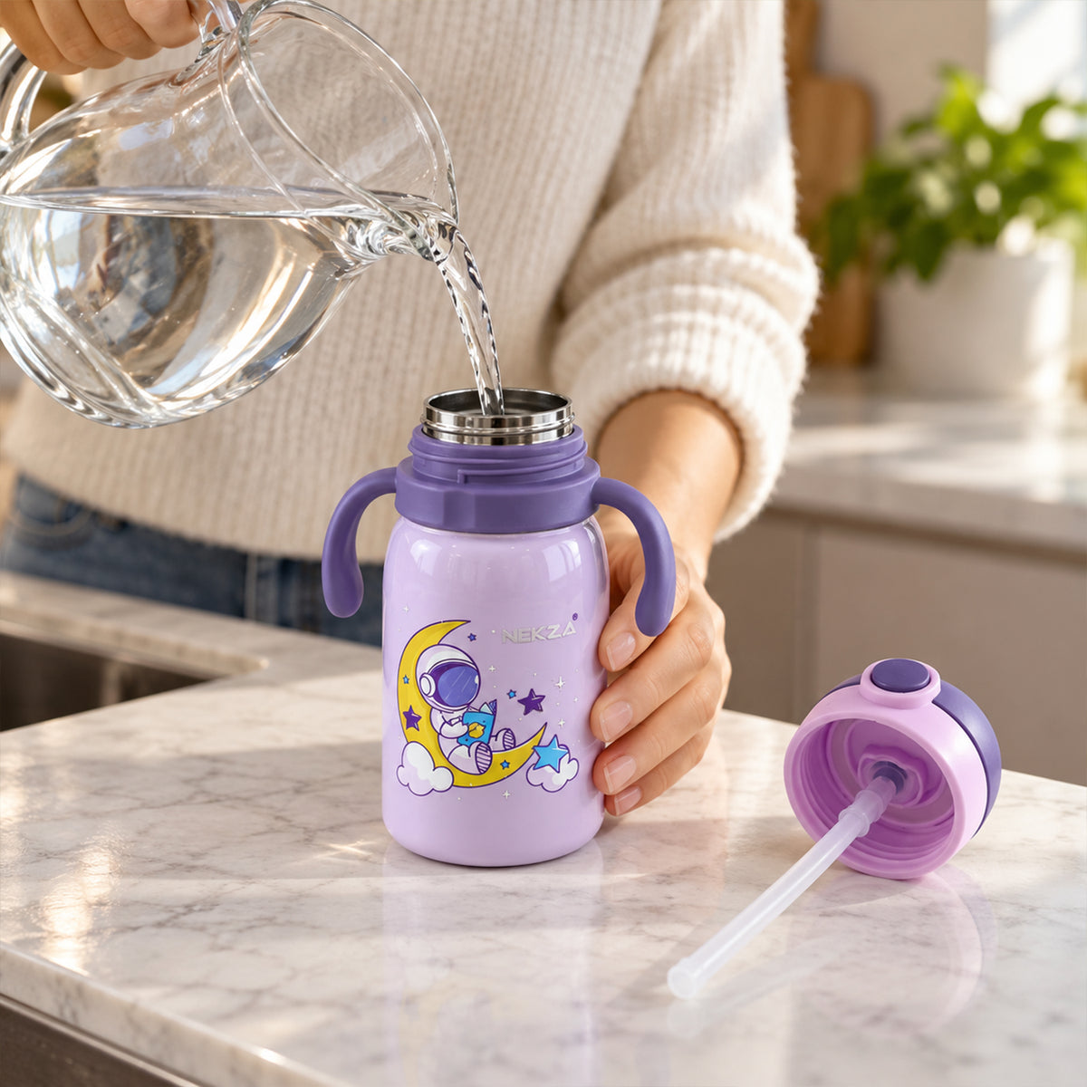 Kids stainless steel sipper bottle 10