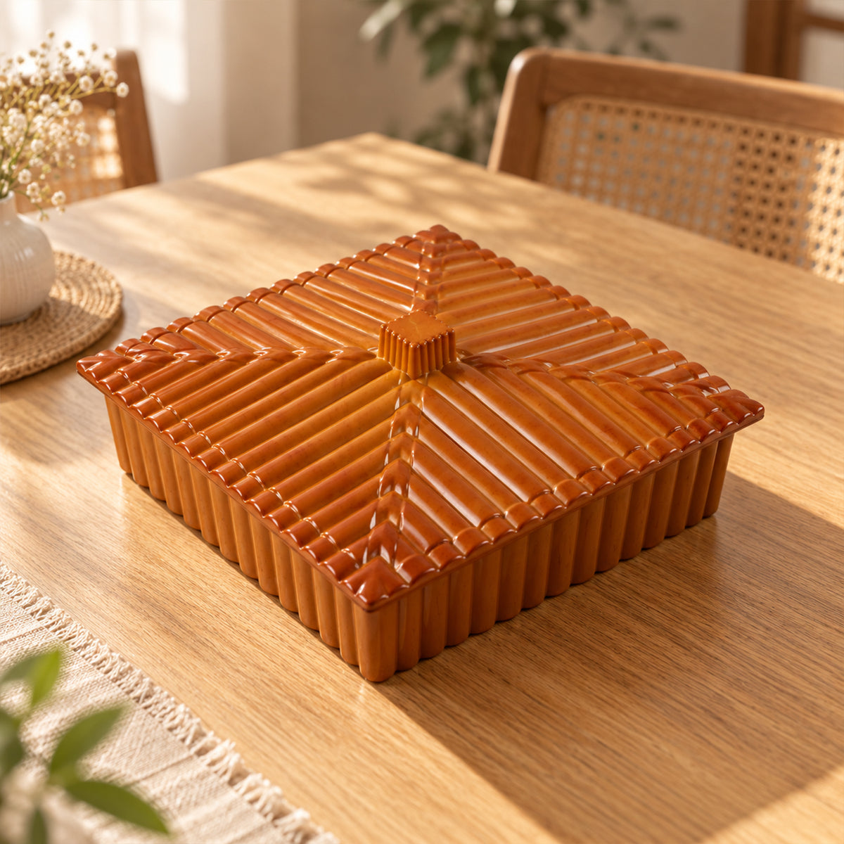 Four compartment dry fruit and snack storage box with decorative lid King-Multipurpose-Storage-Box-04.jpg