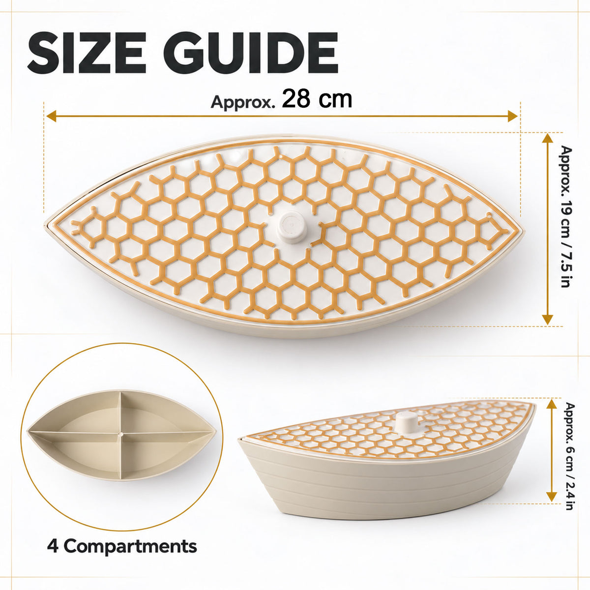 Boat Shape Dry Fruit Box