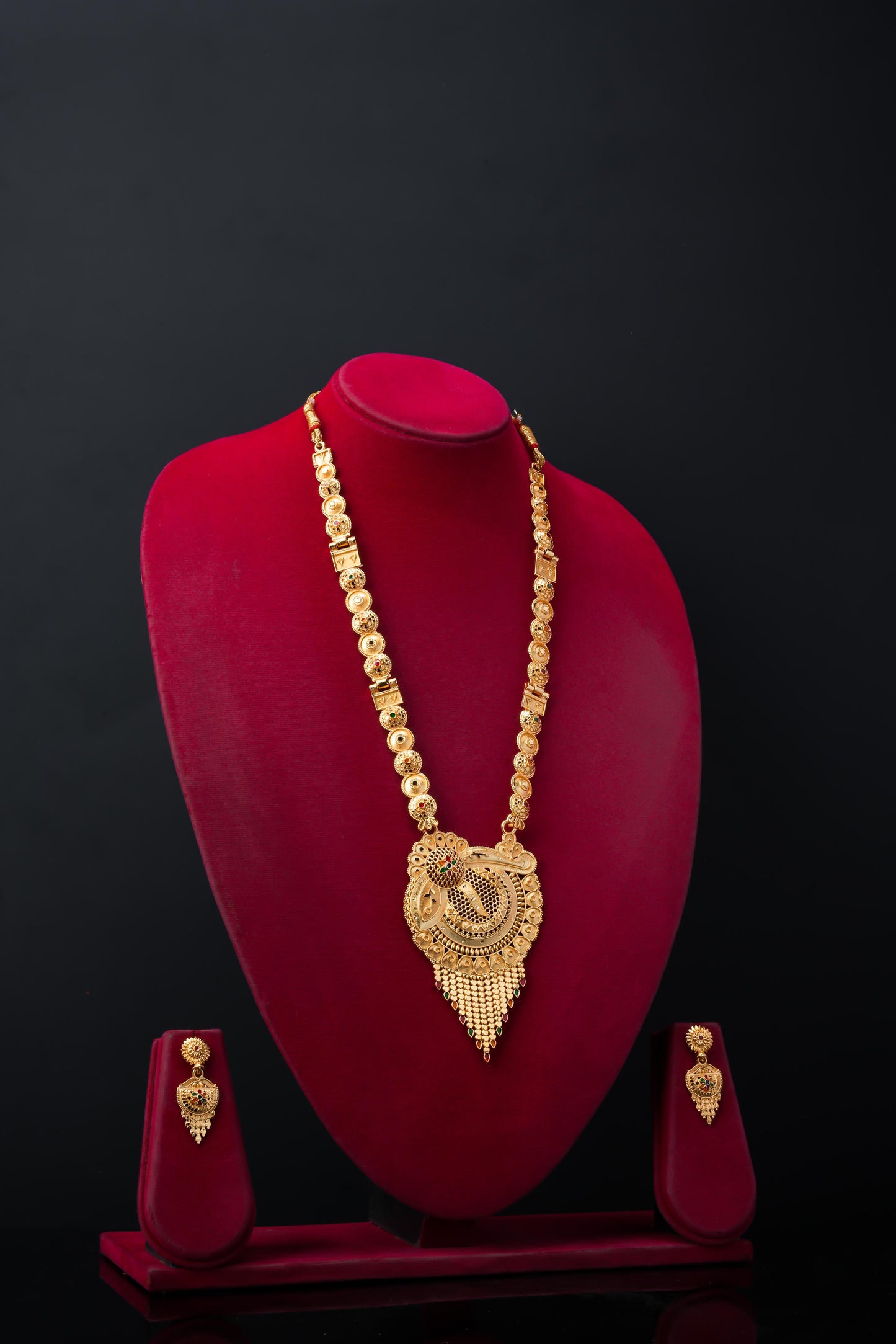 Luxurious Gold-Plated 1-Piece Jewellery Set for Women with Crystals