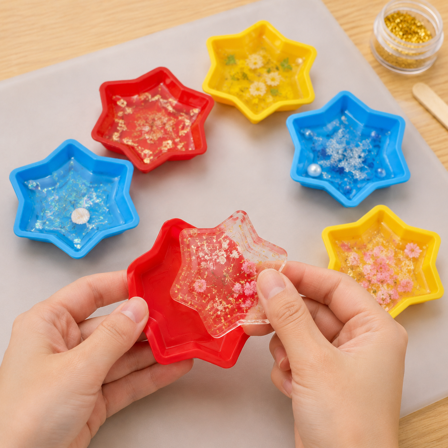 Star Resin Mold – Flexible Silicone for DIY Crafts | Bake & Dwell