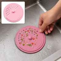 Silicone Drain Cover for Bathroom Round Floor Drain Odour Seal (1 Pc)