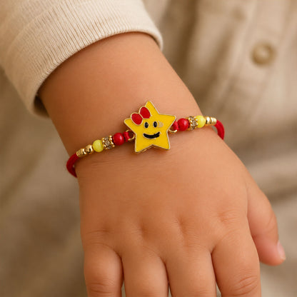 Smiley Star Rakhi – Bright and Comfortable Rakhi For Brother