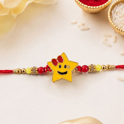 Smiley Star Rakhi – Bright and Comfortable Rakhi For Brother