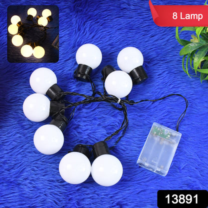 8 LED String Lights 3 Battery Operated (1 Pc / Battery Not Included)