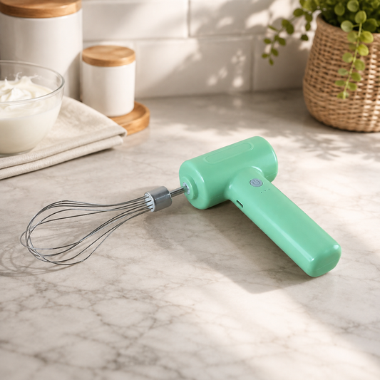 Cordless Electric Whisk – Rechargeable Handheld Mixer for Baking
