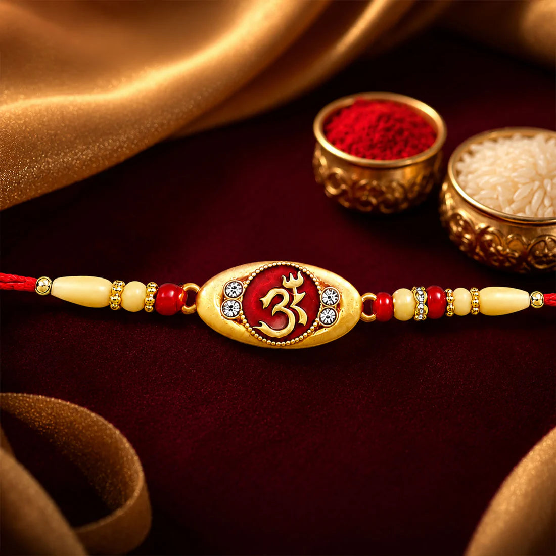 Spiritual Om Rakhi – Auspicious Sacred Protection for Brothers