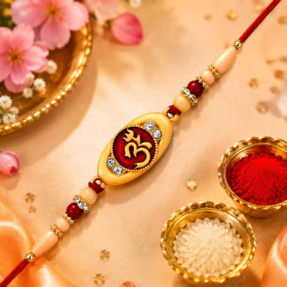 Spiritual Om Rakhi – Auspicious Sacred Protection for Brothers