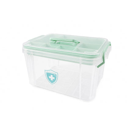 Medicine storage container with secure lid