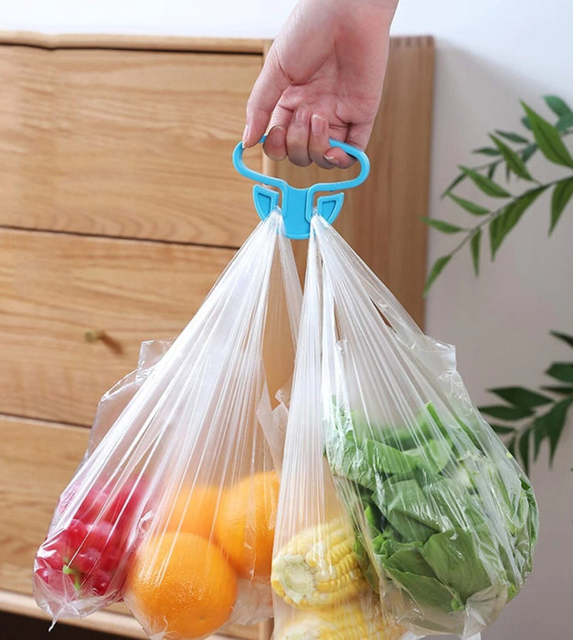9331 Portable Shopping Bag Handle Holder, Household Plastic Bag Hook Kitchen Supplies Carrier Holds Plastic Reusable Grocery Bags Holder Portable Bag Carrier, Multifunctional (2pc)