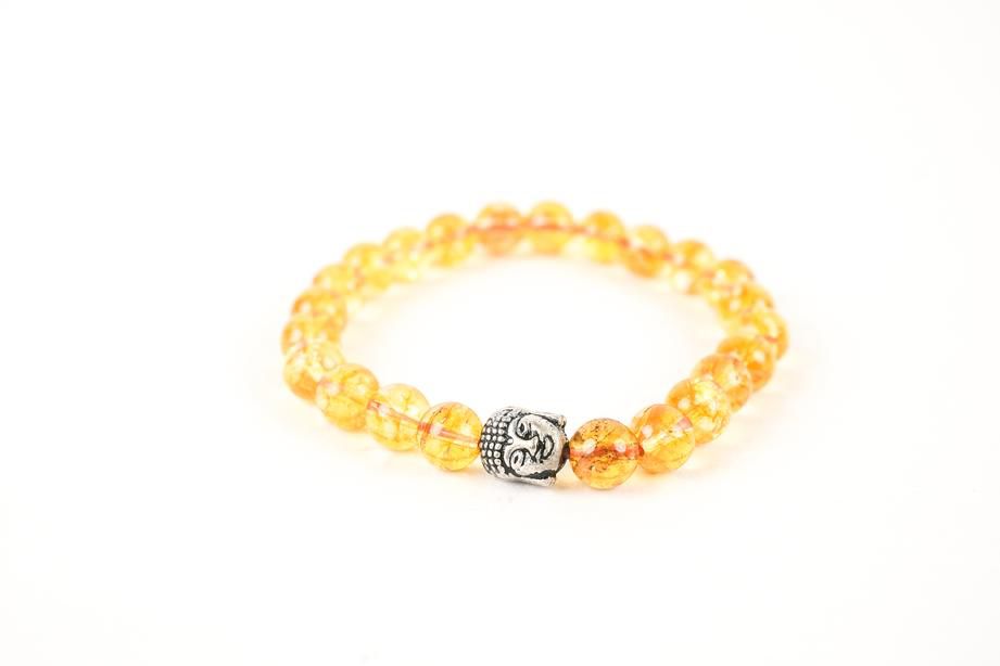 Citrine Crystal Stone Yellow Bracelet