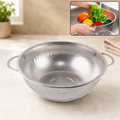 Stainless Steel Rice & Vegetable Strainer Bowl – Rustproof Design