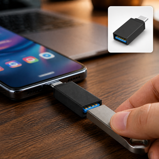 Type-C OTG Adapter – Fast Data & Charging | Compshop