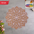 Rangoli Stencil – 16 Inch Mandala Design for Festive Decor