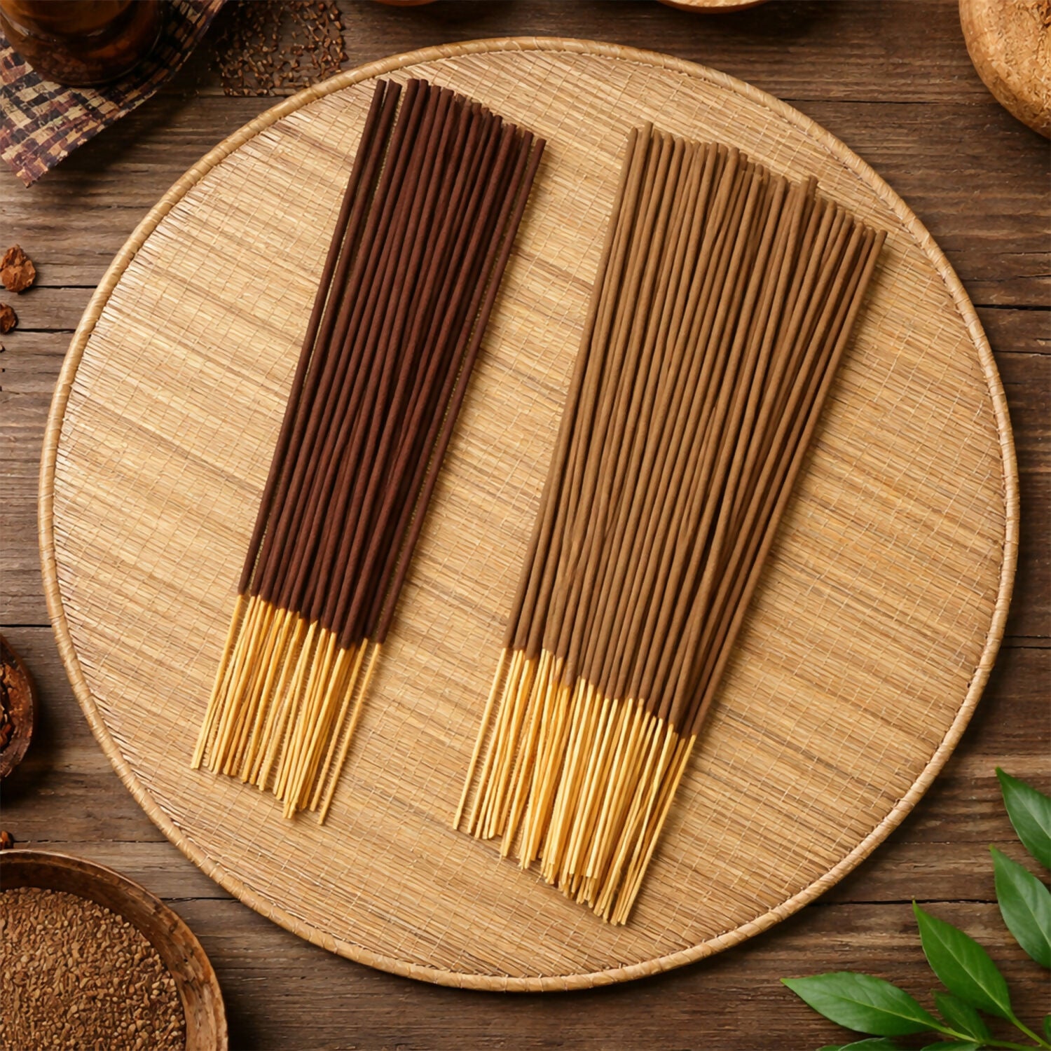 Close-up of C.E.O. & Kumbh Premium Agarbatti sticks