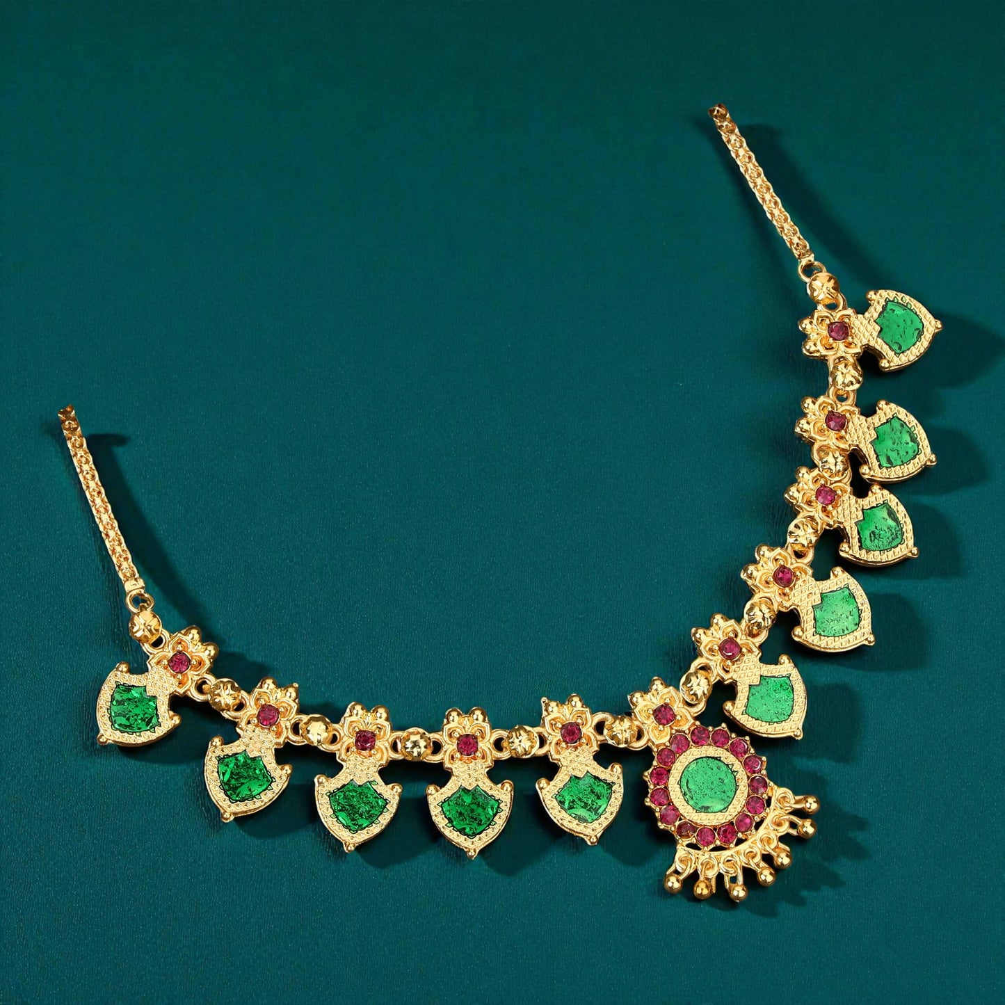 Silver-Tone Crystal & Lavender Drop Choker Set