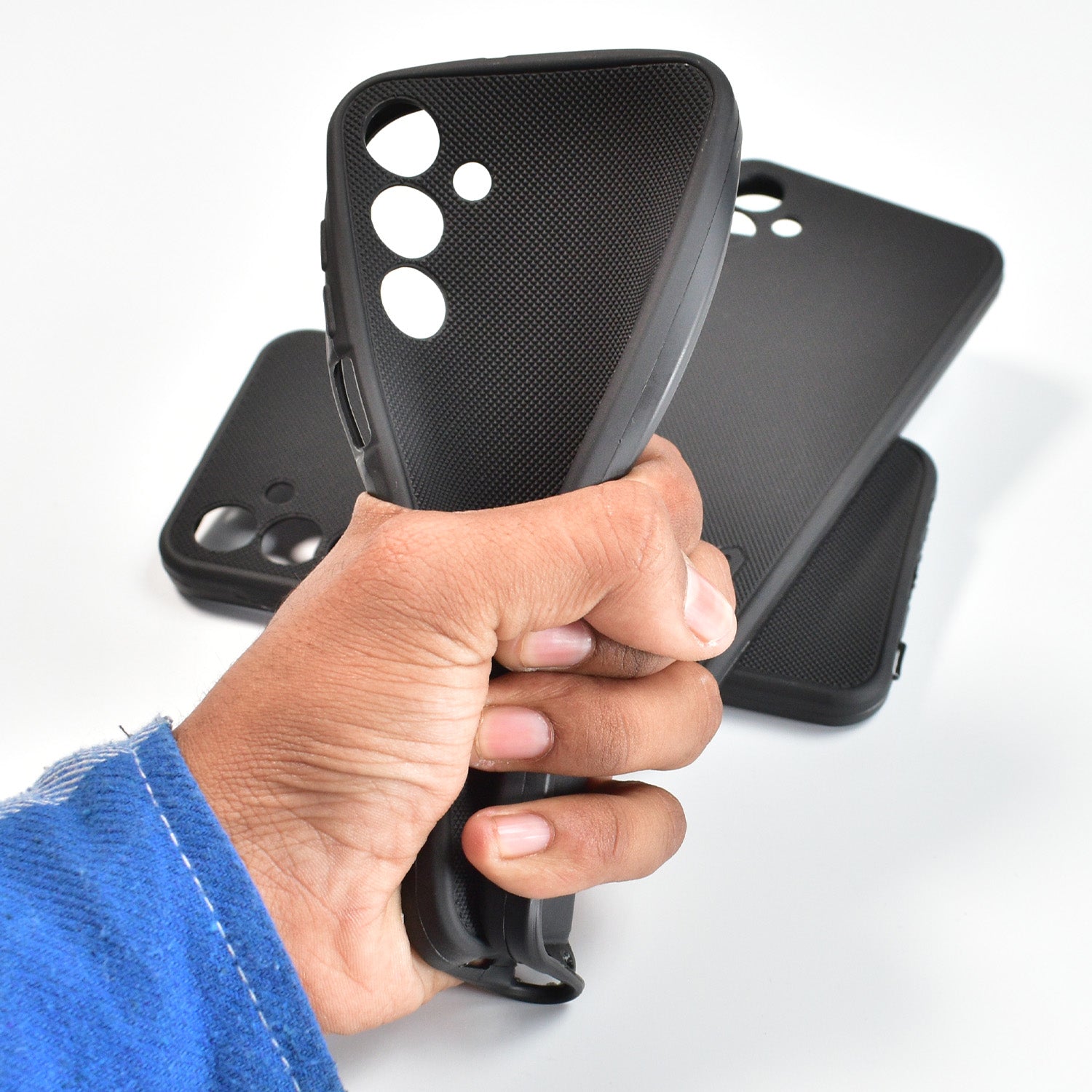 Black Frosted Soft Case For Motorola