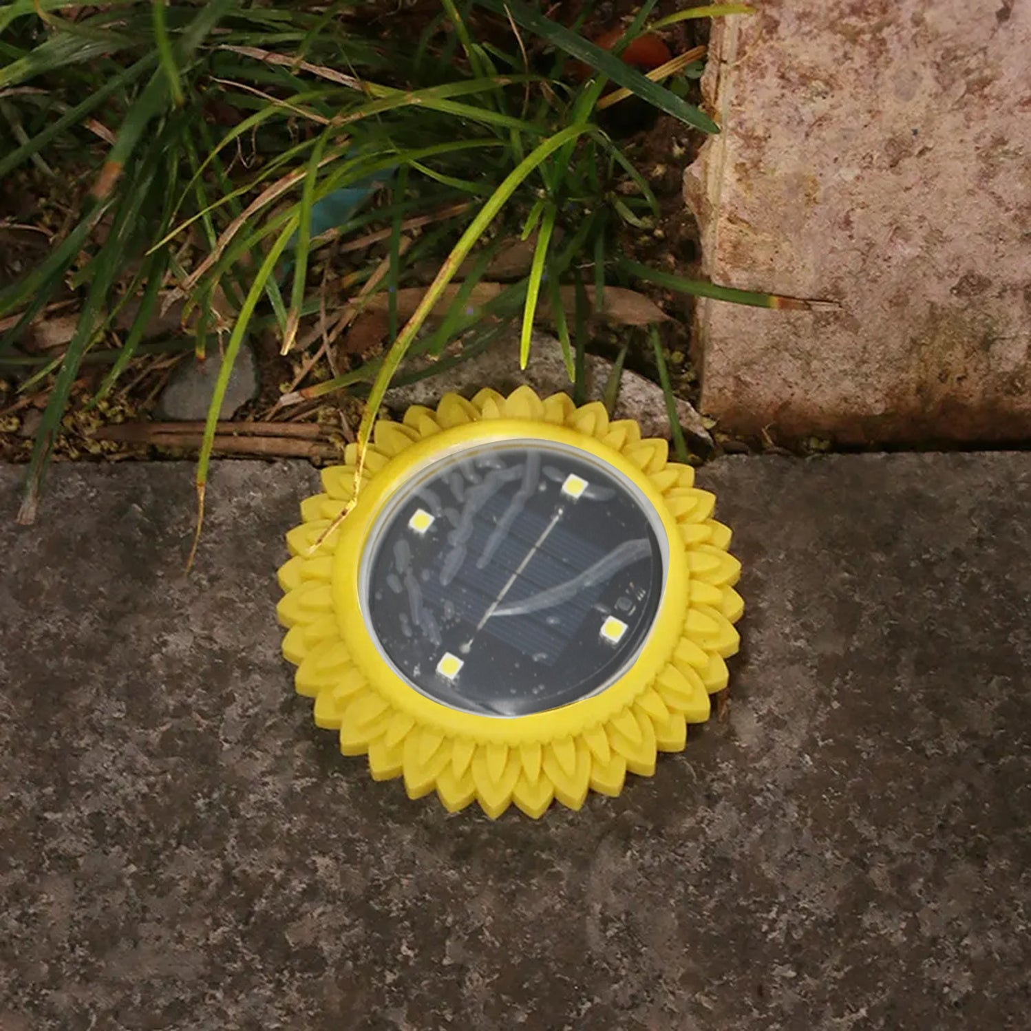 Shop 4Pack Sunflower Solar Ground LED Lights DeoDap